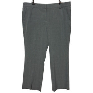 Lane Bryant Pants Womens 24R Gray Plaid Sophie Straight Fit Dress Trousers NWT